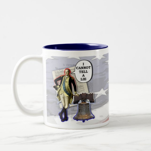 Funny George Washington Mugs & Cups (Left)