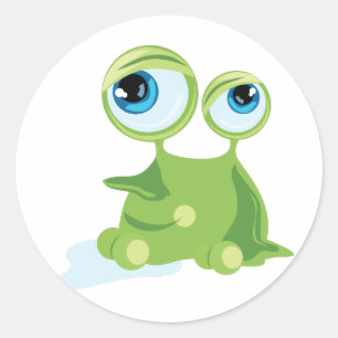 Funny Germ Classic Round Sticker