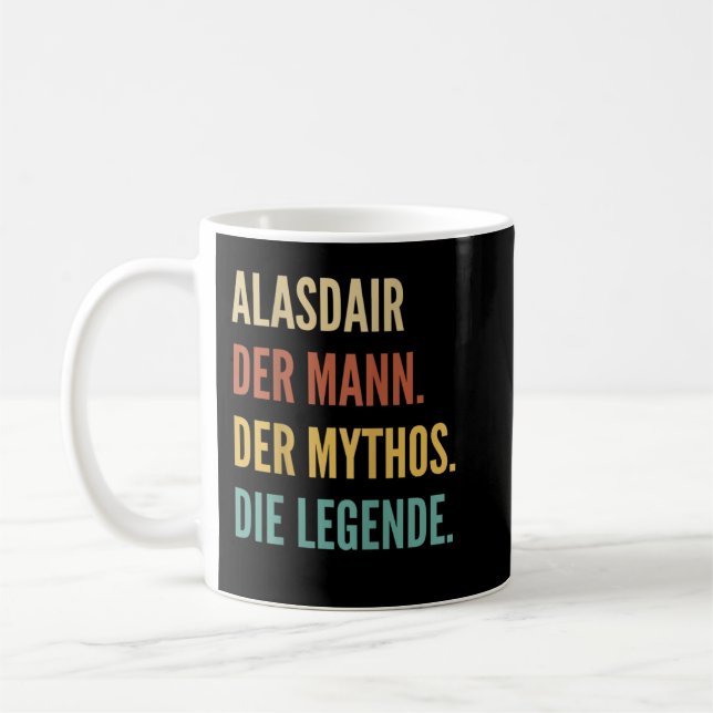 Funny German First Name Design - Alasdair  Coffee Mug (Left)