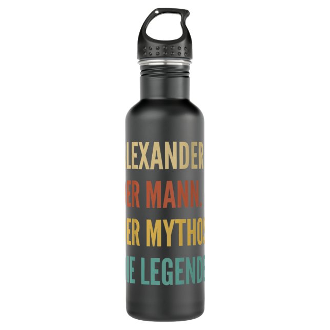 Funny German First Name Design - Alexander  710 Ml Water Bottle (Front)