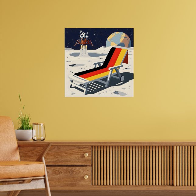 Funny German flag Poster (Living Room 2)