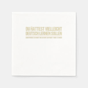 funny german saying napkin