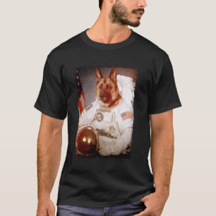 Funny German Shepherd Astronaut Space Dog Animal A T-Shirt
