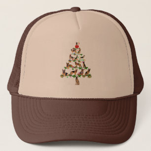 Funny German Shepherd Christmas Tree Decor Ornamen Trucker Hat