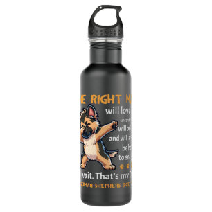 Funny German Shepherd Dog 710 Ml Water Bottle