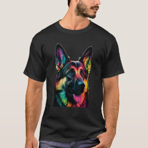 Funny German Shepherd Dog Art Costume Outfit Mum D T-Shirt