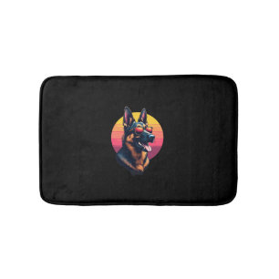 Funny German Shepherd Dog Design Art Costume Outfi Bath Mat