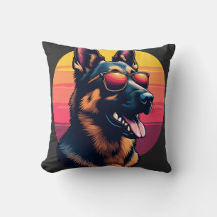 Funny German Shepherd Dog Design Art Costume Outfi Cushion