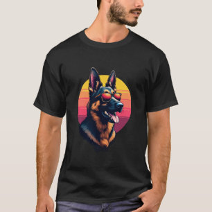 Funny German Shepherd Dog Design Art Costume Outfi T-Shirt