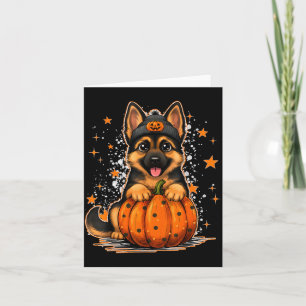 Funny German Shepherd Dog Halloween Pumpkin Graphi Card