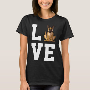 Funny German Shepherd Dog Love R T-Shirt