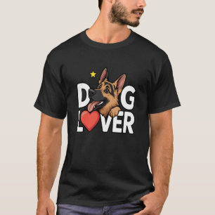Funny German Shepherd Dog Lover Cute Pet Owner Hea T-Shirt