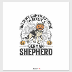 Funny German Shepherd Halloween Costume Dog Design