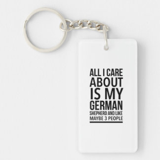 Funny German shepherd Key Ring