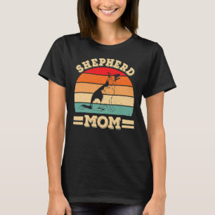 Funny German Shepherd Mum Print Dog Vintage Retro  T-Shirt