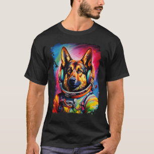 Funny German Shepherd Space T-Shirt