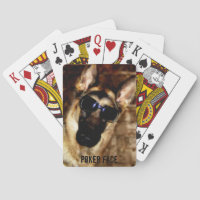 Funny German Shepherd Wearing Sunglasses Photo