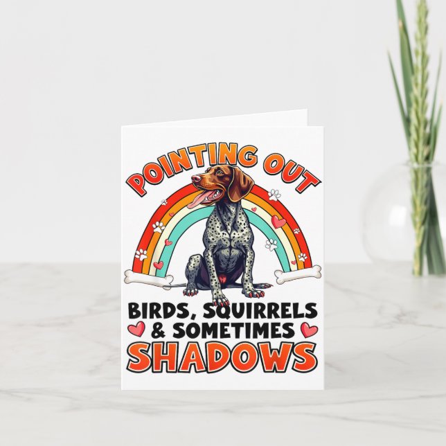 Funny German Shorthaired Inter Design For Dog Love Card (Front)