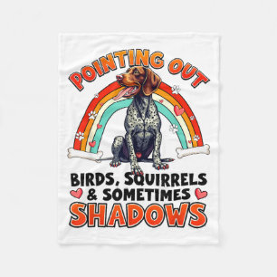 Funny German Shorthaired Inter Design For Dog Love Fleece Blanket