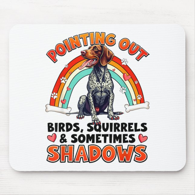 Funny German Shorthaired Inter Design For Dog Love Mouse Mat (Front)