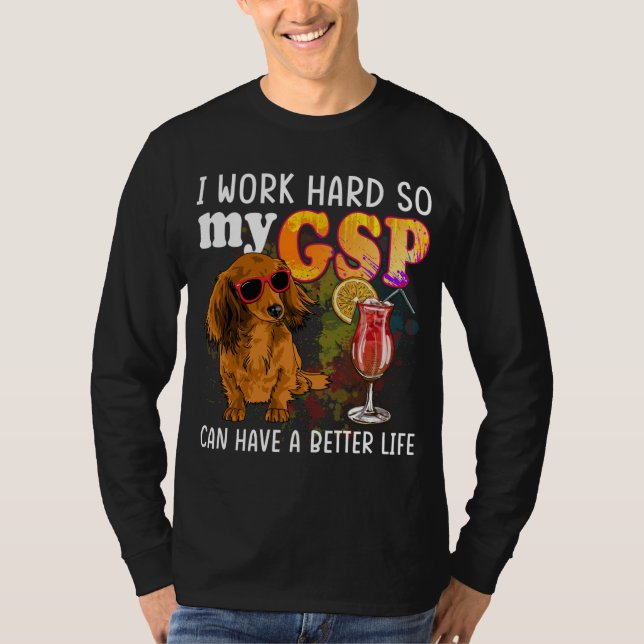 Funny German Shorthaired Pointer Gifts GSP Lover T-Shirt (Front)
