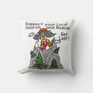 Funny Get Lost Cushion