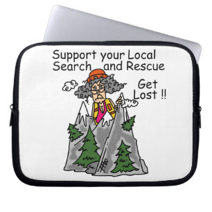 Funny Get Lost Laptop Sleeve