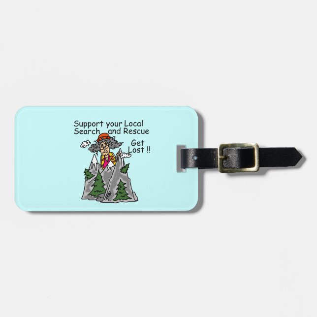 Funny Get Lost Luggage Tag (Front Horizontal)