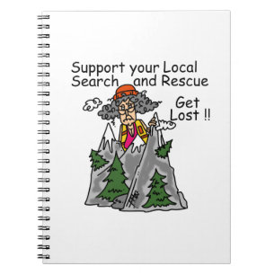 Funny Get Lost Notebook
