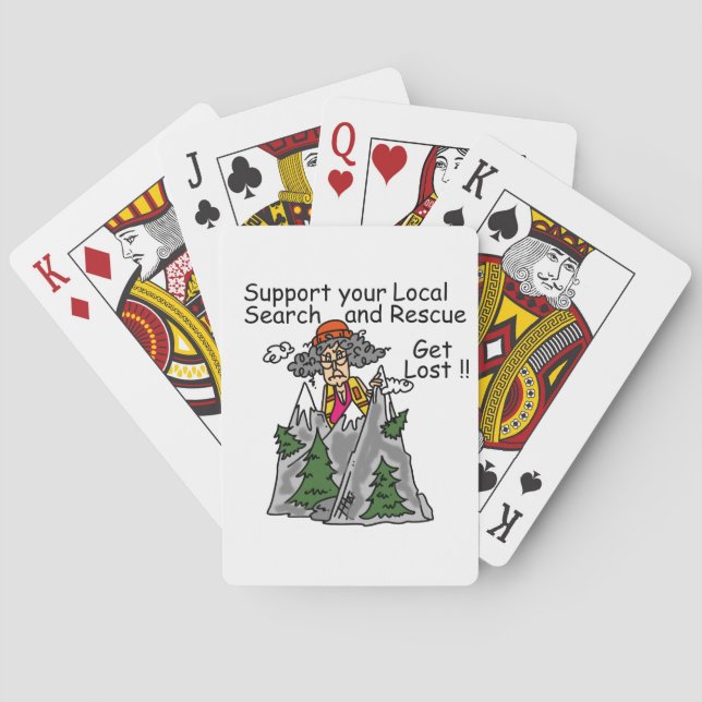 Funny Get Lost Playing Cards (Back)
