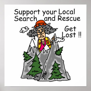 Funny Get Lost Poster