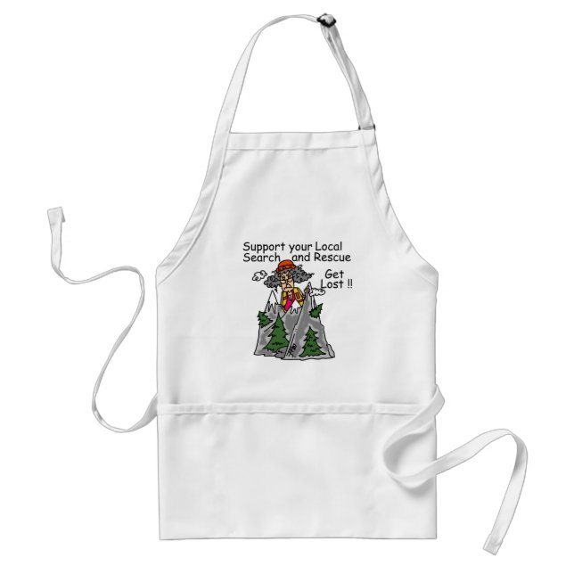 Funny Get Lost Standard Apron (Front)