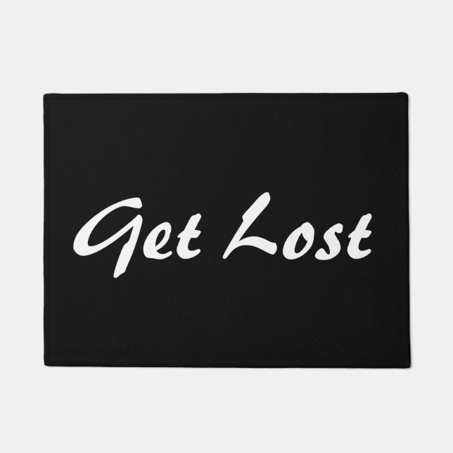 Funny Get lost Welcome Mat (Front)