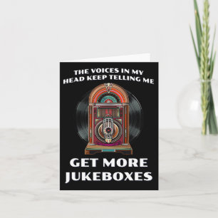 Funny Get More Jukeboxes For 1950s Vinyl Juke Box  Card