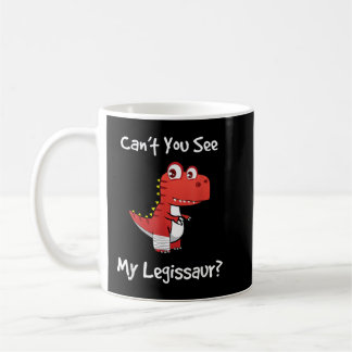 Funny Get Well Broken Leg Gift Dinosaur with a Cas Coffee Mug