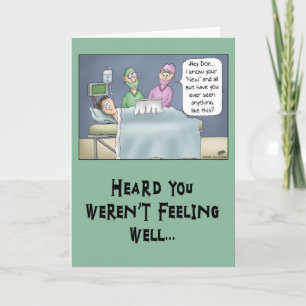 Funny Get Well Card: New Doctor Card