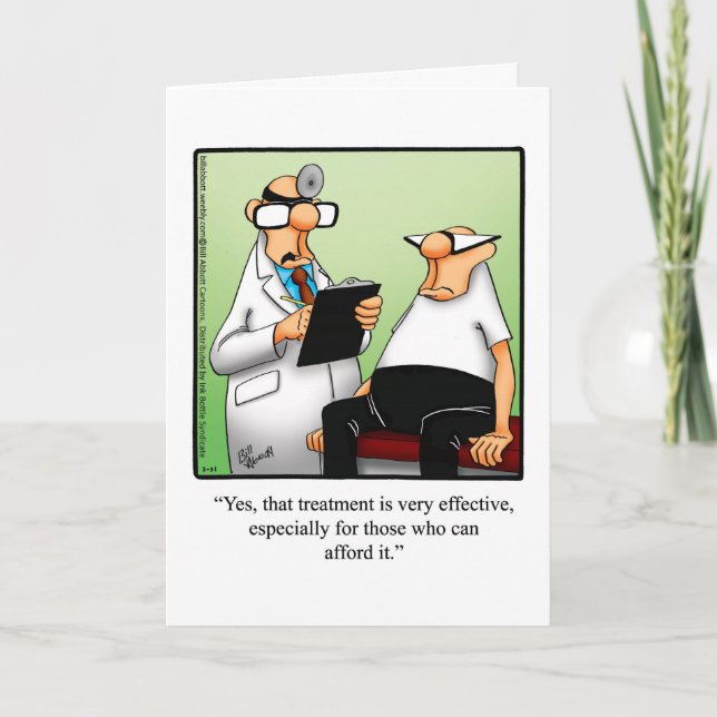 Funny Get Well Greeting Card (Front)