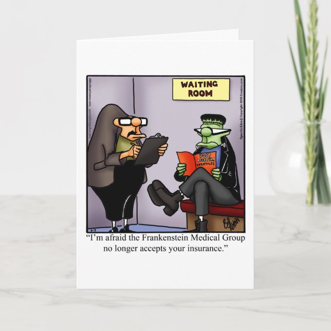 Funny Get Well Greeting Card (Front)
