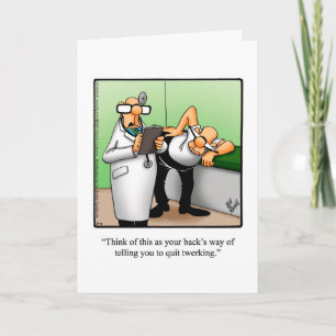 Funny Get Well Greeting Card