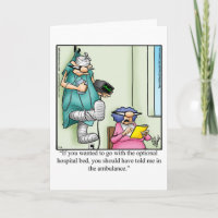 Funny Get Well Greeting Card