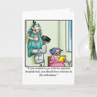 Funny Get Well Greeting Card