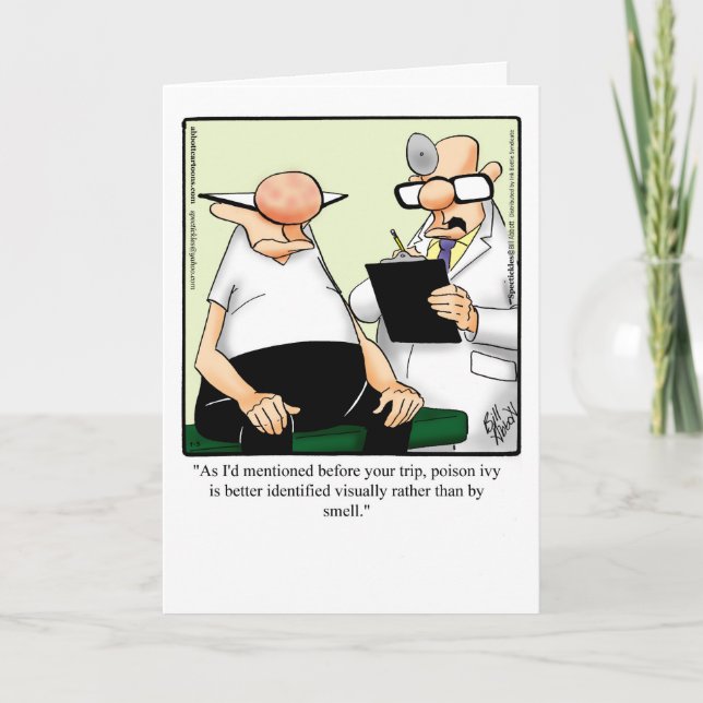 Funny Get Well Humour Card (Front)