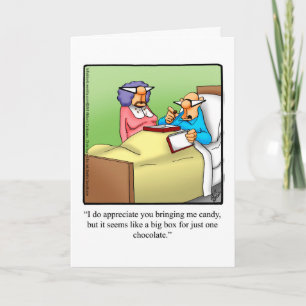 Funny Get Well Humour Greeting Card