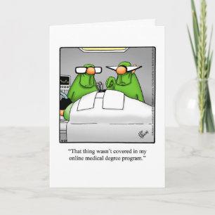 Funny Get Well Humour Greeting Card