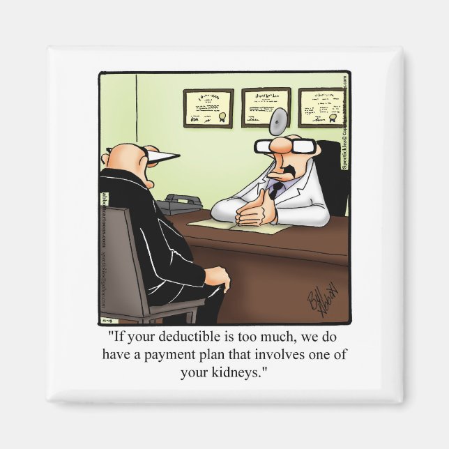 Funny Get Well Humour Magnet (Front)