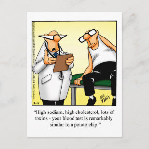 Funny Get Well Humour Postcard