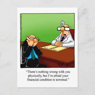 Funny Get Well Humour Postcard