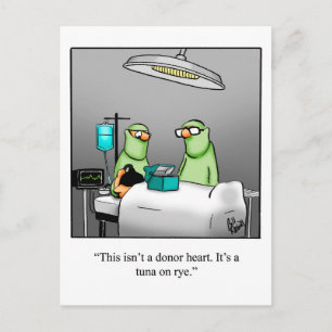 Funny Get Well Humour Postcard