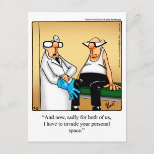 Funny Get Well Humour Postcard