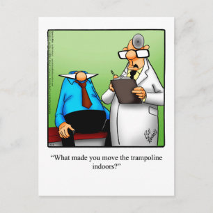 Funny Get Well Humour Postcard